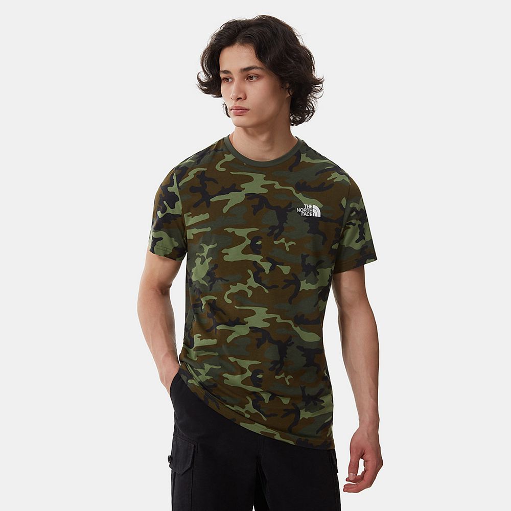 The North Face T-Shirts Mens Australia - The North Face Simple Dome Camo Print (JOF-389520)